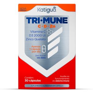Trimune (Zinco, Vitamina C e D) 30 Cápsulas - Katiguá