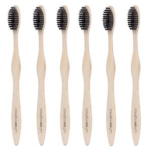 Kit 6x Escova dental de bambu - Use Orgânico