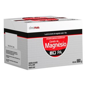 Cloreto de Magnésio PA em pó (20 sachês de 33g) 660g - Chá Mais