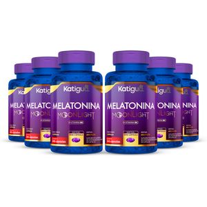 Kit 6x Melatonina Moonlight (210mcg) 240 Cápsulas - Katiguá