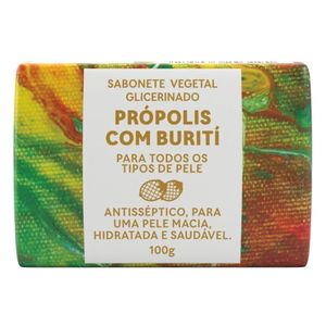 Sabonete Vegetal Glicerinado (Própolis e Buriti) Pele mista 100g - Wax Green