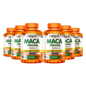 Kit 6x Maca Peruana Premium (400mg) 120 Cápsulas - Katiguá