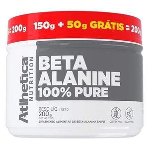 Beta-Alanina 100% Pura (150g + 50g gratis) 200g - Athletica Nutrition