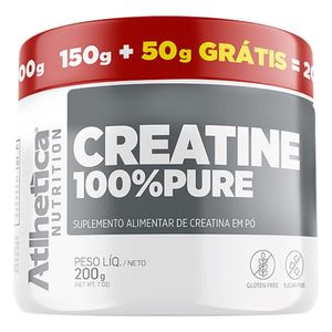 Creatina 100% Pura (150g+50g gratis) 200g - Athletica Nutrition