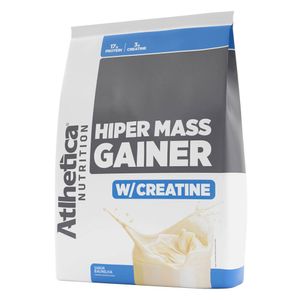 Hyper Mass Gainer con Creatina (Hipercalórica y Creatina) Sabor Vainilla 3Kg - Athletica Nutrition