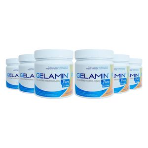 Kit 6x Gelamin - Colágeno Puro Hidrolizado 300g Sin Sabor - Nutrición Avanzada