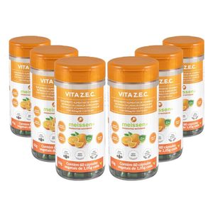 Kit 6x Vitamina C Vitamina E con Zinco (950mg) 60 Cápsulas - Meissen