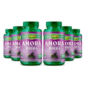 Kit 6x Mora (500mg) 120 Cápsulas Vegetarianas - Unilife