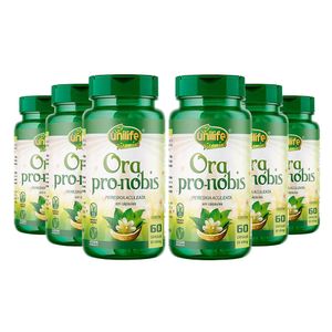 Kit 6x Ora Pro-Nóbis (450mg) 60 Cápsulas Vegetarianas - Unilife