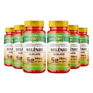 Kit 6x Selenium SE (34mcg por cápsula) 60 Cápsulas Vegetarianas - Unilife