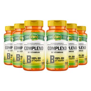 Kit 6x Complexo B 60 Comprimidos Vegano - Unilife