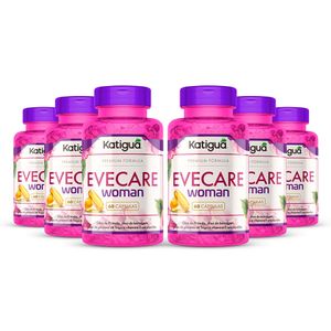 Kit 6x Evecare Woman Up (1000mg) 60 Cápsulas - Katiguá