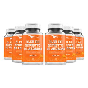 Kit 6x Aceite de Semilla de Calabaza (1000mg) 80 Cápsulas - Global Suplementos