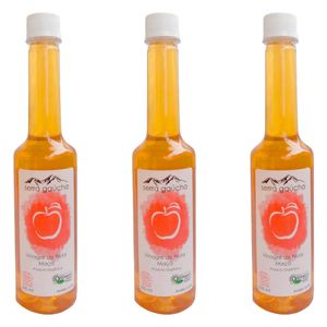 Kit 3x Vinagre de Sidra de Manzana Ecológico (4% Acidez) 500ml - Serra Gaúcha