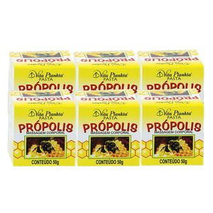 Kit 6x Pasta de Masaje Corporal Propóleo 50g - Vitalab