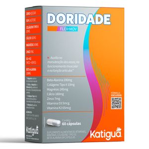 Doridade (Beta-alanina, Colágeno Tipo II, Zinco) 60 Cápsulas - Katiguá