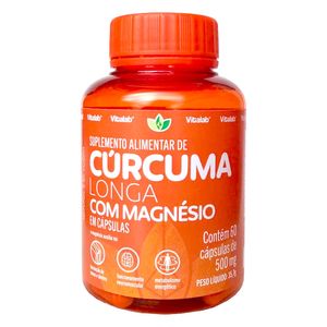 Cúrcuma longa com Magnésio 60 Cápsulas - Vitalab