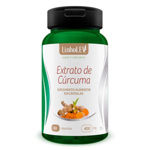 Extrato de Cúrcuma (400mg) 60 Cápsulas - Linholev