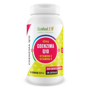 Coenzima Q10 con Vitamina C y E (50mg) 60 Cápsulas - Linholev