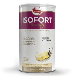 Isofort Beauty (Whey Protein e Colágeno Verisol) Baunilha 450g - Vitafor