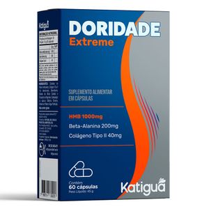 Doridade Extreme (HMB, Beta-alanina, Colágeno Tipo II) 30 Cápsulas - Katiguá