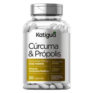 Cúrcuma com Própolis (500mg) 30 Cápsulas - Katiguá