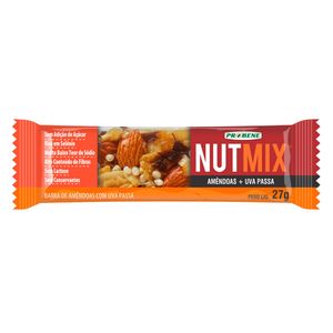 Barra Nutmix de Amêndoas e Uva Passa 27g - Probene