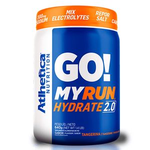 Go My Run Hydrate 2.0 (Eletrólitos) Sabor Tangerina 640g - Athletica Nutrition