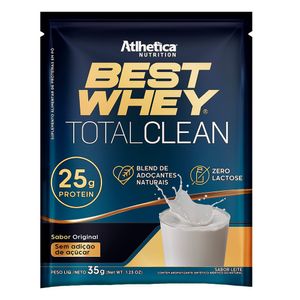 Best Whey Total Clean Sabor Original em Sachê de 35g  - Athletica Nutrition