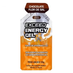 Exceed Energy Gel (Gel Carbohidratos) Sabor Chocolate con Flor de Sal en Bolsita de 30g - Nutrición Avanzada