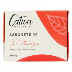 Sabonete em Barra de Pitanga (Babaçú, Ylang-Ylang e Patchouli) 100g - Cativa Natureza