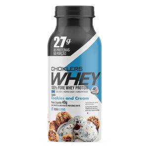 Choklers Whey Sabor Cookies Cream em Garrafa de 40g - Mix Nutri