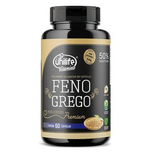 Feno Grego Premium (410mg) 60 Cápsulas - Unilife