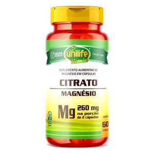 Citrato de Magnesio (700mg) 60 Cápsulas - Unilife