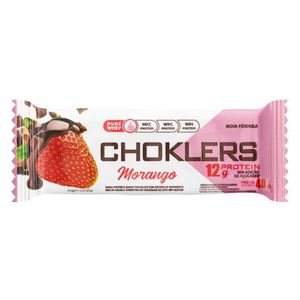 BARRA DE PROTEÍNA CHOKLER'S SABOR MORANGO COM NIBS DE CACAU 40G - MIX NUTRI