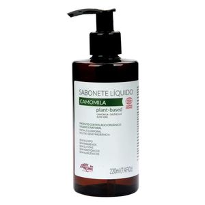 Sabonete Líquido Orgânico de Camomila, Calêndula e Aloe Vera 220ml - Arte dos Aromas