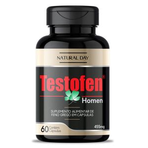 Testofen (455mg) - Feno Grego 60 Cápsulas - Natural Day