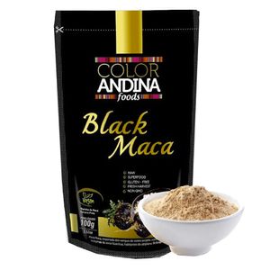 Maca Peruana Black em Pó 100g (Preta) - Color Andina Food