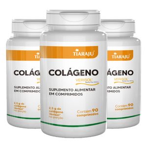 Kit 3x Colágeno Verisol (833mg) 90 Comprimidos - Tiarajú