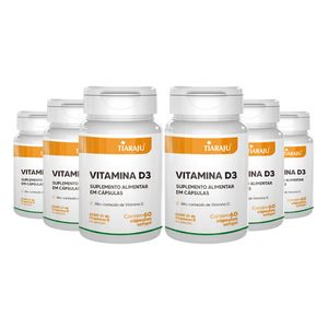 Kit 6x Vitamina D3 (2.000UI) 60 Cápsulas - Tiarajú