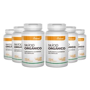 Kit 6x Silício Orgânico 60 Cápsulas - Tiarajú