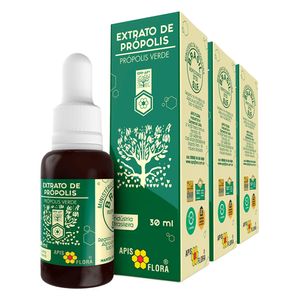 Kit 3x Extrato de Própolis Verde 11% 30ml - Apis Flora