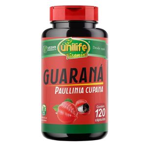 Guaraná (500mg) 120 Cápsulas Vegetarianas - Unilife