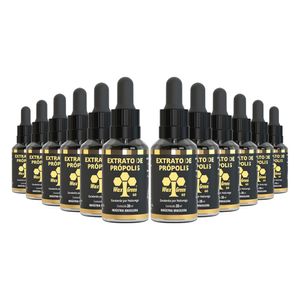 Kit 12x Extrato de Própolis Verde 30% Wax Free 30ml - Wax Green
