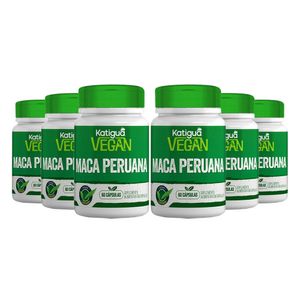 Kit 6x Maca Peruana (400mg) 60 Cápsulas Veganas - Katiguá