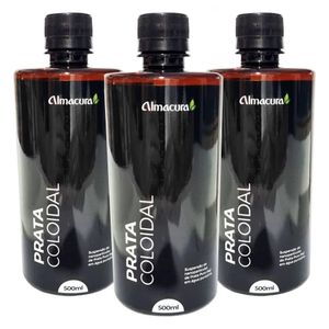 Kit 3x Prata Coloidal (20ppm) 500ml - Almacura