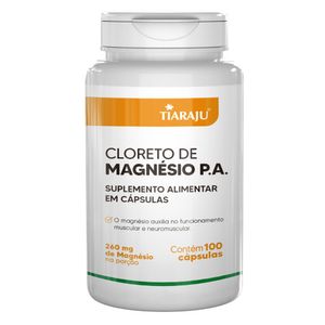 Cloreto de Magnésio PA (260mg) 100 Cápsulas - Tiarajú