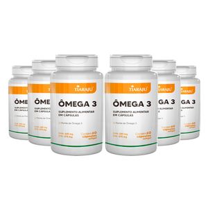 Kit 6x Ômega 3 (1000mg) 60 Cápsulas - Tiarajú