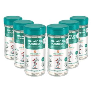 Kit 6x Malato de Magnesio (500mg) 120 Cápsulas - Meissen