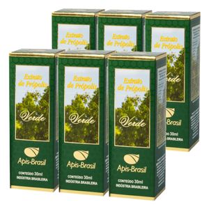 Kit 6x Extrato de Própolis Verde (17%) 30ml - Apis Brasil